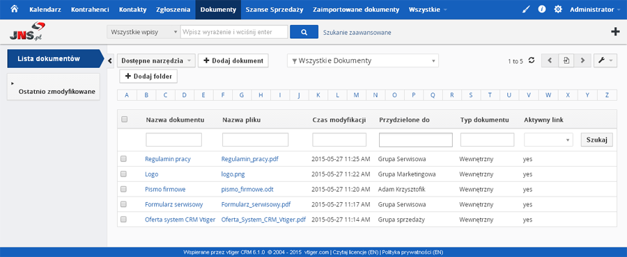 system-crm-vtiger-modul-dokumenty